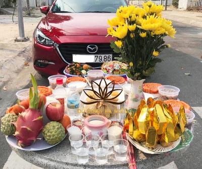 Dịch vụ mâm cúng xe tại Quận 2