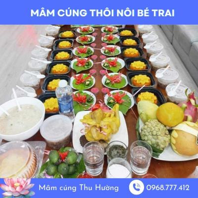 Mâm cúng thôi nôi bé trai TPHCM