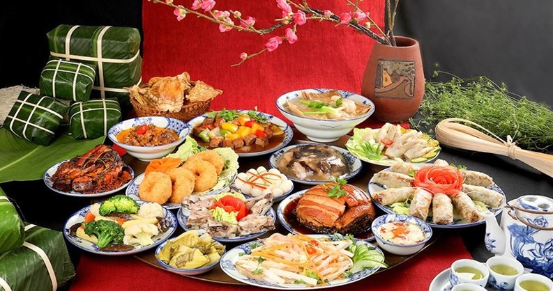 Mâm cúng giỗ Tổ đầy đủ trang nghiêm